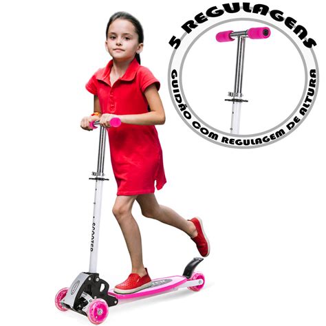 mala com patinete infantil